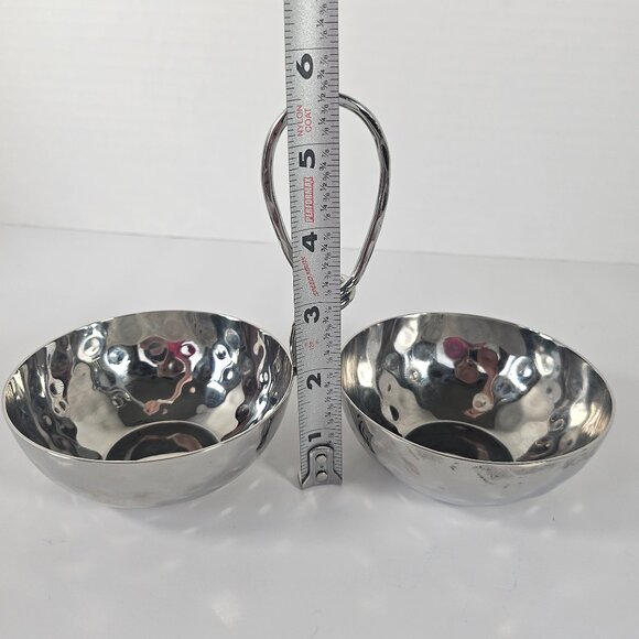Mary Jurek Opus 2 Bowl Set With Loop Handle Stainless Steel Design Piece - Picture 8 of 12